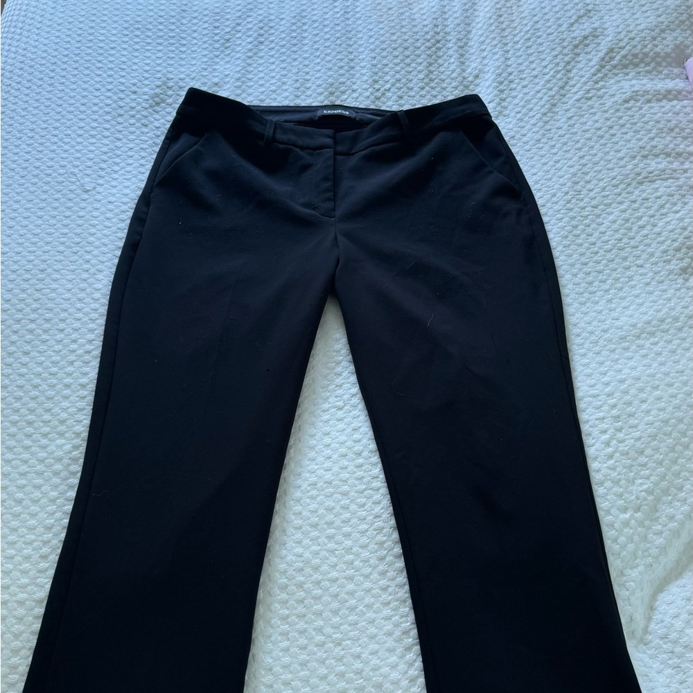 Express Black Straight Leg Work Pants